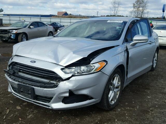 1FA6P0H78E5371043 - 2014 FORD FUSION SE SILVER photo 2