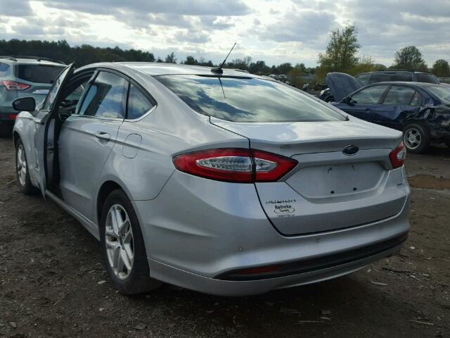 1FA6P0H78E5371043 - 2014 FORD FUSION SE SILVER photo 3