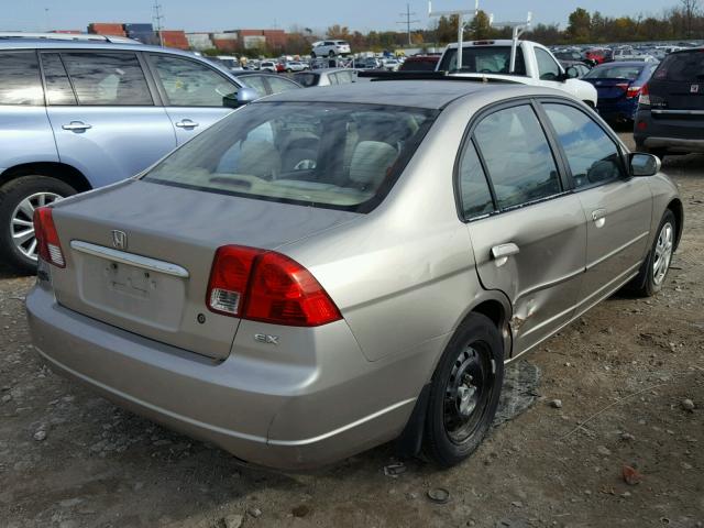 1HGES26753L034732 - 2003 HONDA CIVIC TAN photo 4