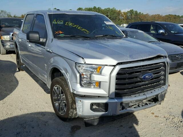 1FTEW1CF1HFA81951 - 2017 FORD F150 SILVER photo 1