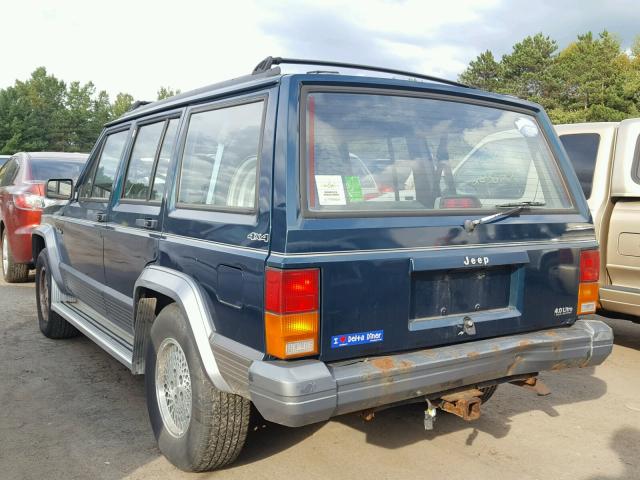 1J4FJ78S5TL276337 - 1996 JEEP CHEROKEE C TURQUOISE photo 3