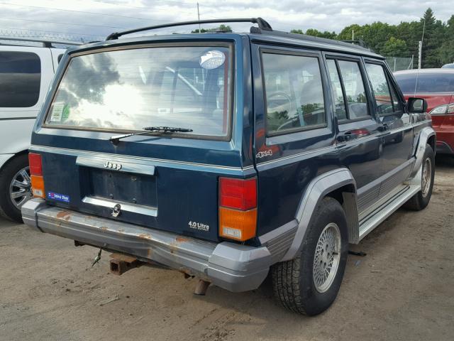 1J4FJ78S5TL276337 - 1996 JEEP CHEROKEE C TURQUOISE photo 4