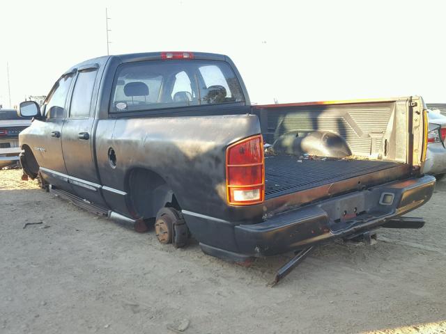 1D7HA18D05J603437 - 2005 DODGE RAM 1500 S BLACK photo 3