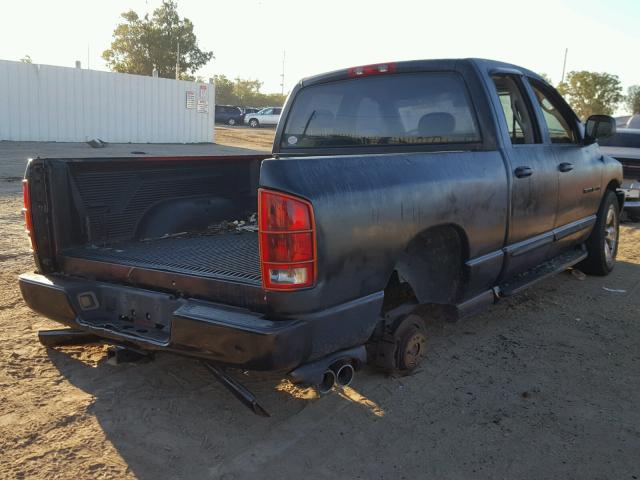 1D7HA18D05J603437 - 2005 DODGE RAM 1500 S BLACK photo 4