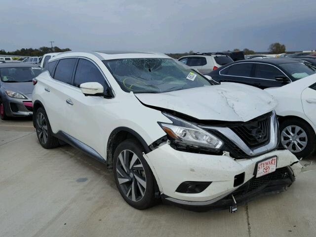 5N1AZ2MGXFN262919 - 2015 NISSAN MURANO S WHITE photo 1