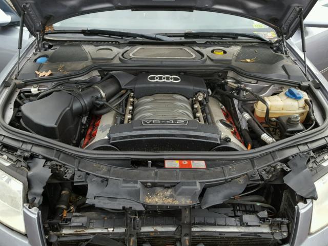 WAULL44E55N004988 - 2005 AUDI A8 4.2 QUA BLUE photo 7