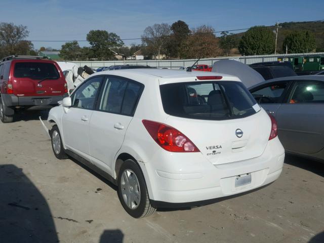 3N1BC1CP3CK812858 - 2012 NISSAN VERSA S WHITE photo 3