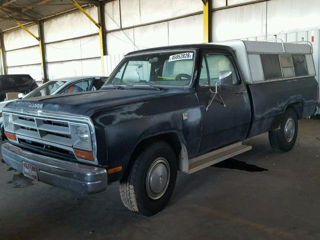 1B7HD24W5HS517845 - 1987 DODGE D-SERIES D GRAY photo 2