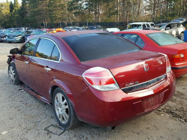 1G8ZV57BX9F115576 - 2009 SATURN AURA XR RED photo 3