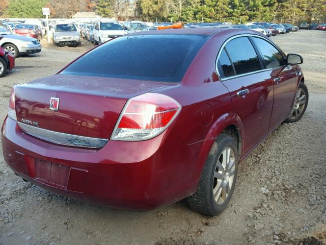 1G8ZV57BX9F115576 - 2009 SATURN AURA XR RED photo 4