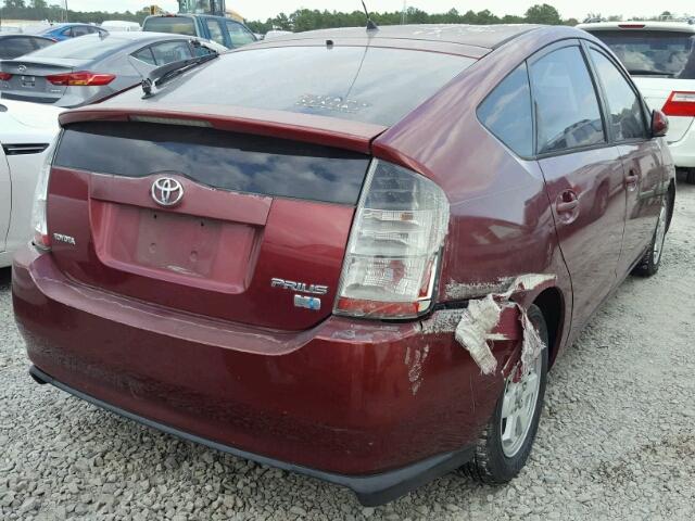 JTDKB20U640042292 - 2004 TOYOTA PRIUS MAROON photo 4