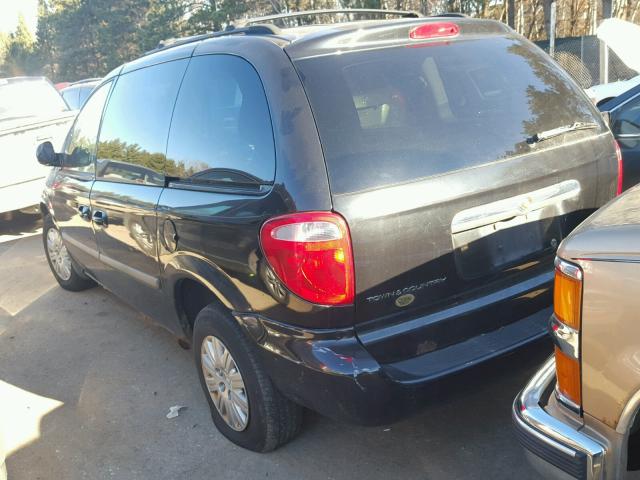 1A8GP45R76B674323 - 2006 CHRYSLER TOWN & COU BLACK photo 3