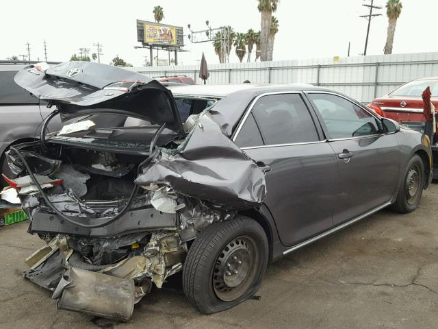 4T4BF1FK3ER355610 - 2014 TOYOTA CAMRY GRAY photo 4