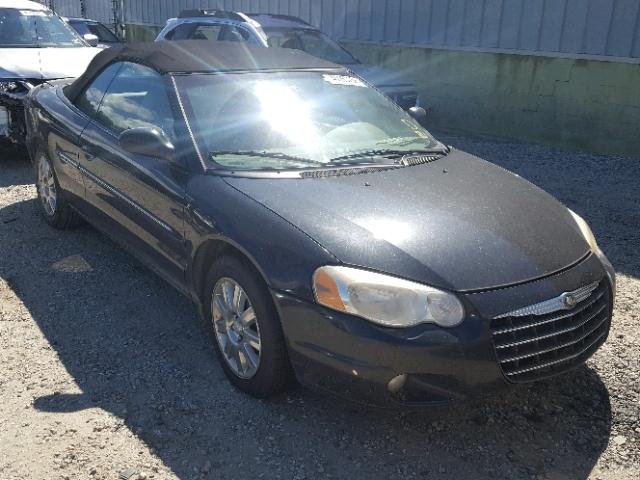 1C3EL65R54N391263 - 2004 CHRYSLER SEBRING LI BLACK photo 1