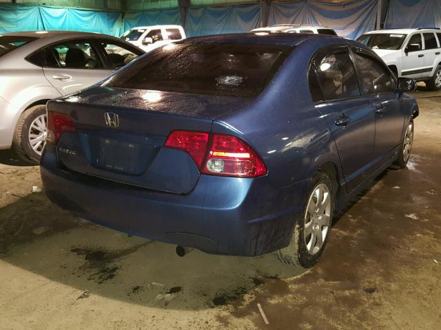 1HGFA16547L035506 - 2007 HONDA CIVIC LX BLUE photo 4