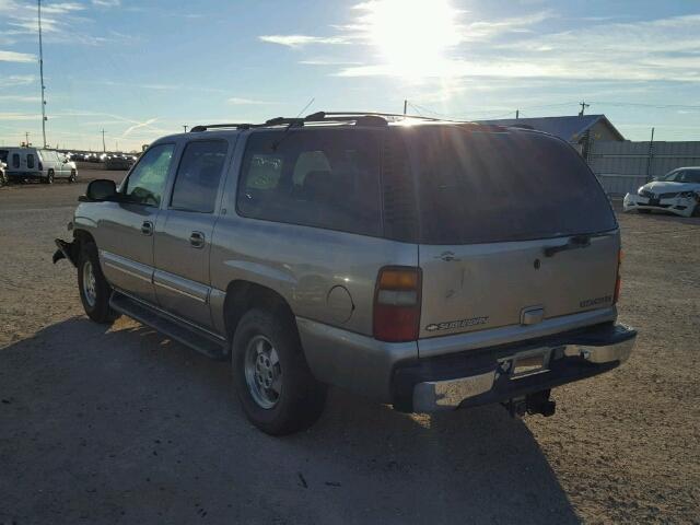 3GNEC16T51G217360 - 2001 CHEVROLET SUBURBAN C TAN photo 3