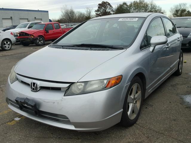 1HGFA16876L079993 - 2006 HONDA CIVIC SILVER photo 2