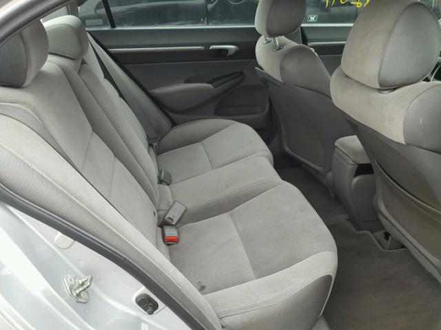 1HGFA16876L079993 - 2006 HONDA CIVIC SILVER photo 6