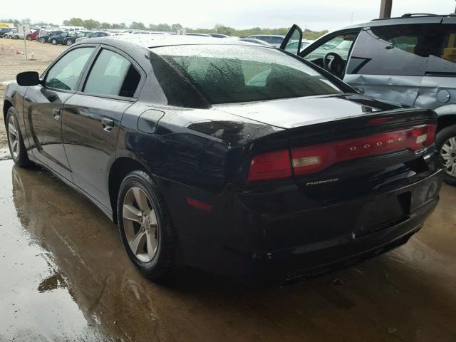 2C3CDXBG5DH726365 - 2013 DODGE CHARGER SE BLACK photo 3