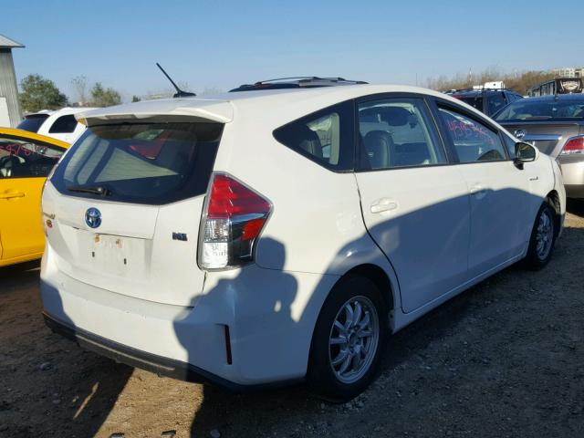 JTDZN3EU2GJ043023 - 2016 TOYOTA PRIUS V WHITE photo 4