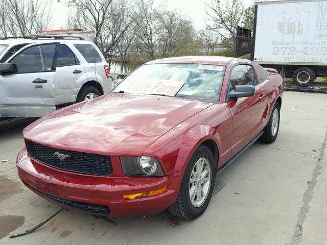 1ZVFT80N365159955 - 2006 FORD MUSTANG RED photo 2