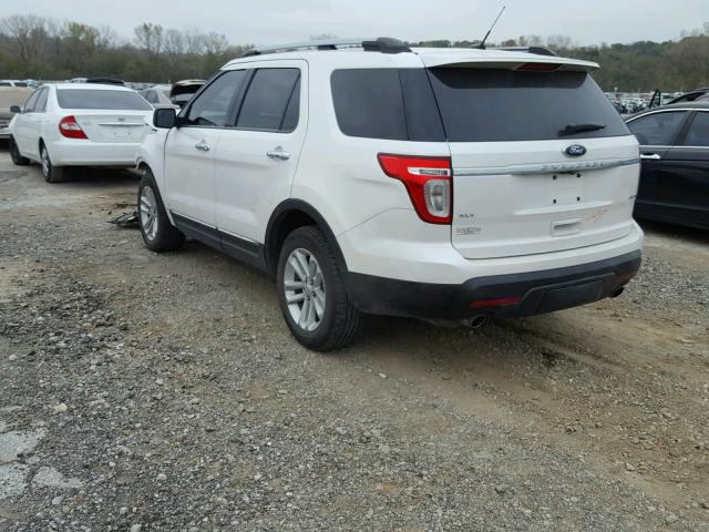 1FMHK8D89CGA15485 - 2012 FORD EXPLORER X WHITE photo 3