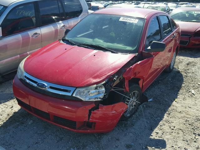 1FAHP35N08W115796 - 2008 FORD FOCUS SE RED photo 9