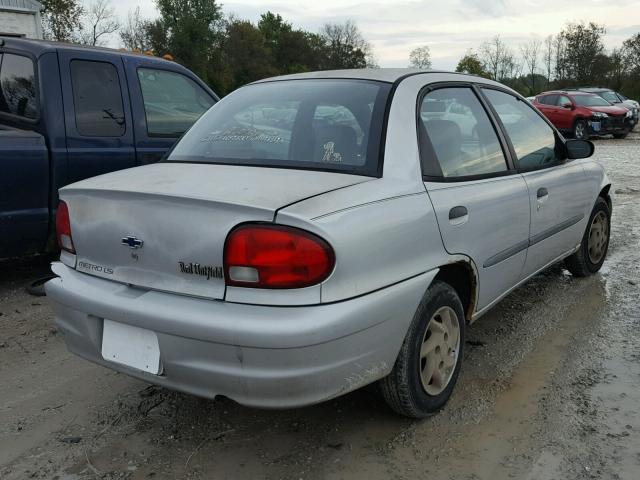 2C1MR5228Y6702313 - 2000 CHEVROLET METRO GRAY photo 4