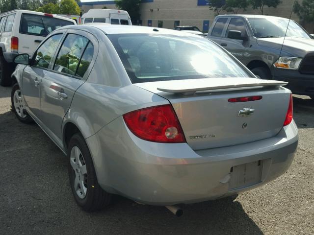 1G1AK58F987336150 - 2008 CHEVROLET COBALT LS SILVER photo 3