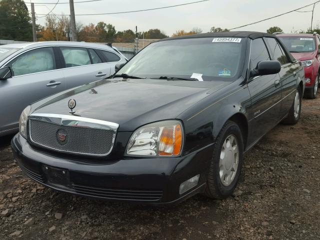 1G6KD54Y2YU266993 - 2000 CADILLAC DEVILLE BLACK photo 2