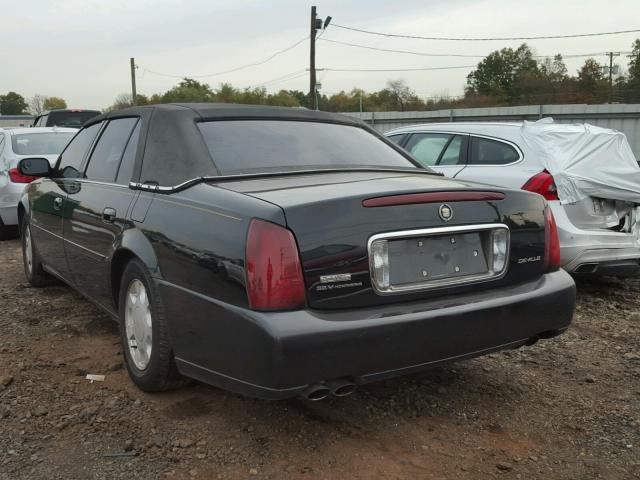 1G6KD54Y2YU266993 - 2000 CADILLAC DEVILLE BLACK photo 3