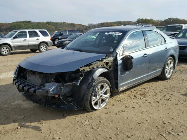 3FAHP0HG3CR180116 - 2012 FORD FUSION SE GRAY photo 2