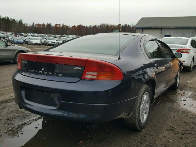 2B3HD46R62H195462 - 2002 DODGE INTREPID S BLUE photo 4