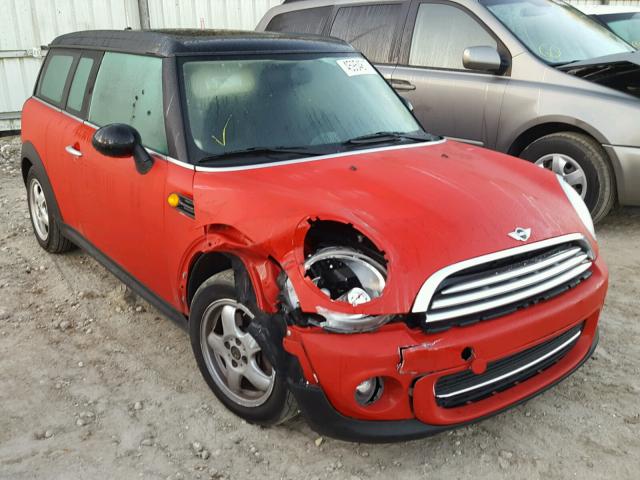 WMWZF3C52BTY00943 - 2011 MINI COOPER CLU RED photo 1