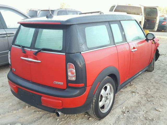 WMWZF3C52BTY00943 - 2011 MINI COOPER CLU RED photo 4