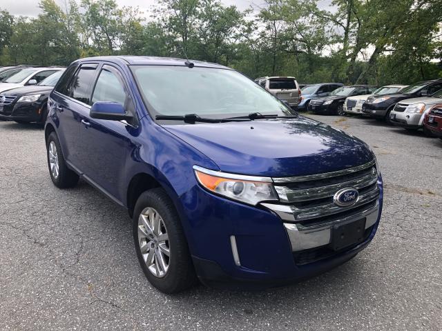 2FMDK4KC1DBA52554 - 2013 FORD EDGE LIMIT BLUE photo 1