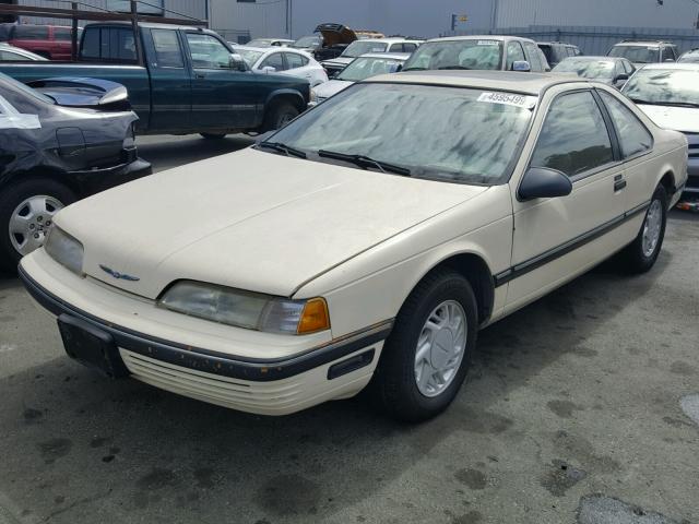 1FAPP6240KH204482 - 1989 FORD THUNDERBIR TAN photo 2