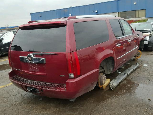 1GYFK668X7R240175 - 2007 CADILLAC ESCALADE E RED photo 4