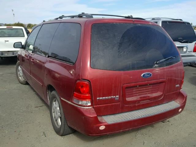 2FMZA52274BA95558 - 2004 FORD FREESTAR S BURGUNDY photo 3