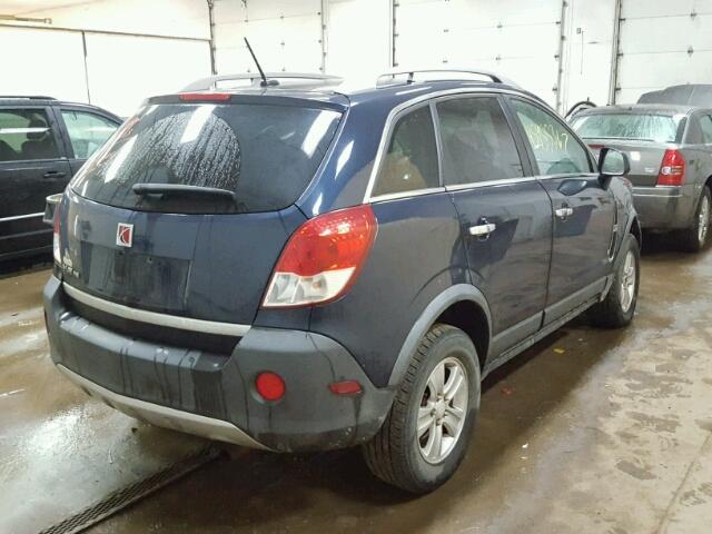 3GSCL33P38S606674 - 2008 SATURN VUE BLUE photo 4