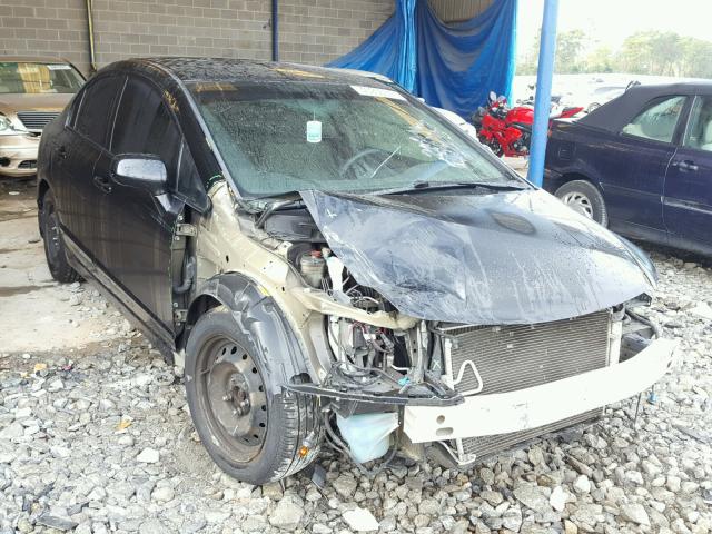 2HGFA1F51BH526380 - 2011 HONDA CIVIC LX BLACK photo 1