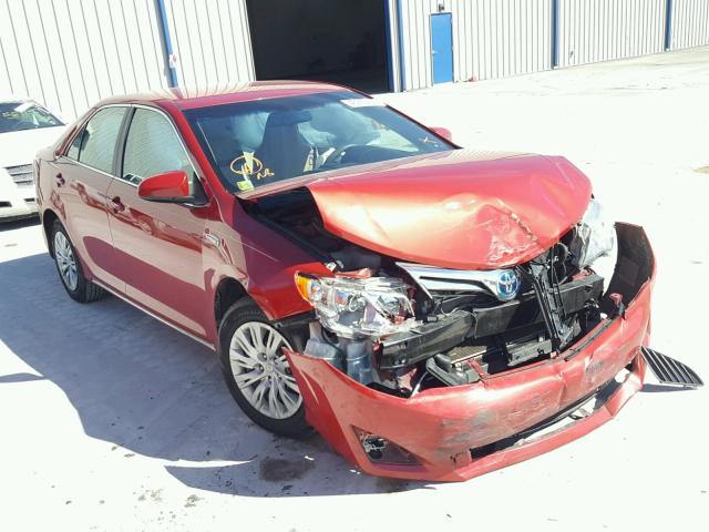 4T1BD1FK6CU028700 - 2012 TOYOTA CAMRY RED photo 1