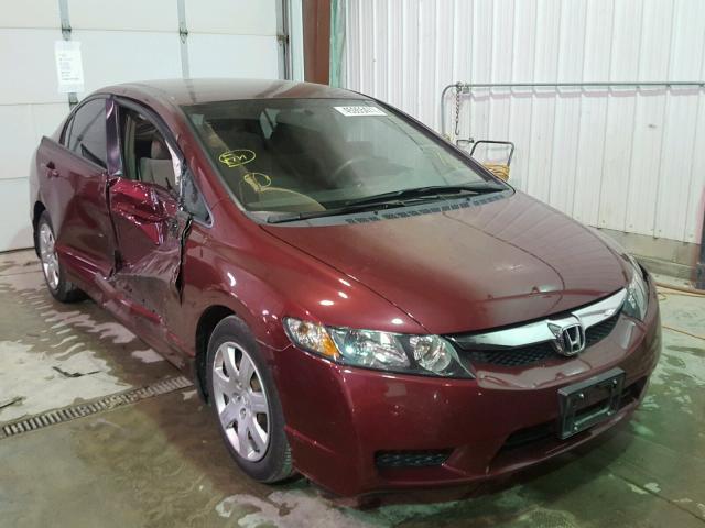 19XFA1F52AE066994 - 2010 HONDA CIVIC LX MAROON photo 1