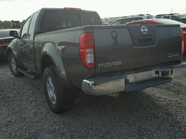 1N6AD06W35C456145 - 2005 NISSAN FRONTIER K GRAY photo 3