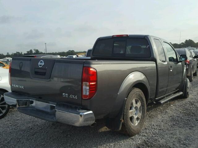 1N6AD06W35C456145 - 2005 NISSAN FRONTIER K GRAY photo 4