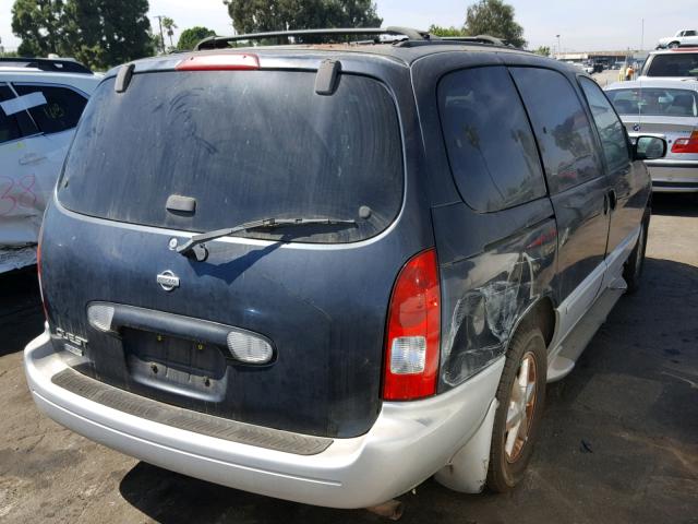 4N2ZN17T51D815168 - 2001 NISSAN QUEST GLE BLACK photo 4