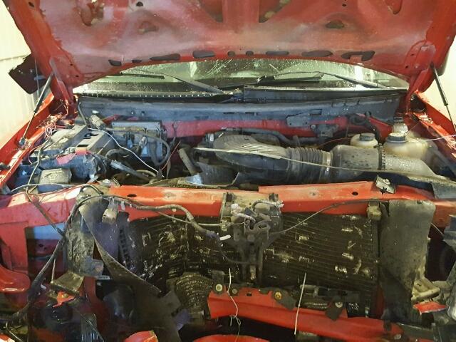 1FTRX14W15NA53940 - 2005 FORD F150 RED photo 7