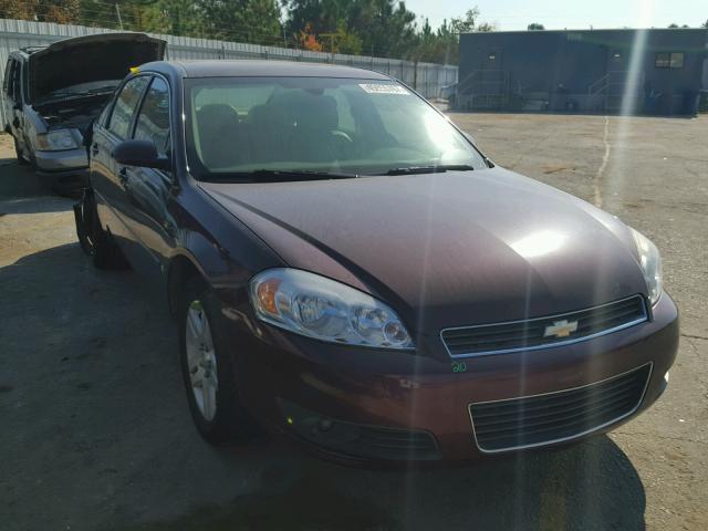 2G1WC58R779415066 - 2007 CHEVROLET IMPALA LT BURGUNDY photo 1