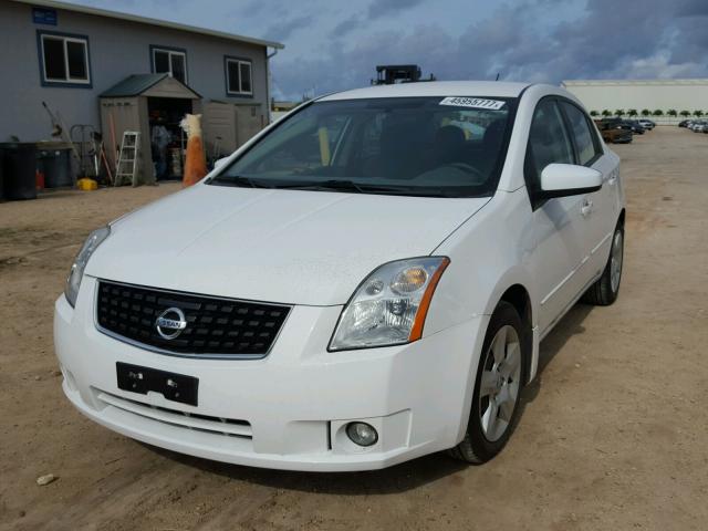 3N1AB61E88L660283 - 2008 NISSAN SENTRA WHITE photo 2