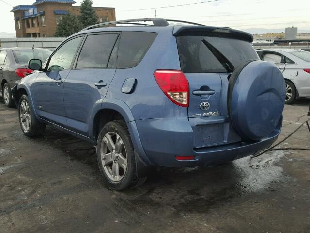 JTMBK32V585046869 - 2008 TOYOTA RAV4 SPORT BLUE photo 3